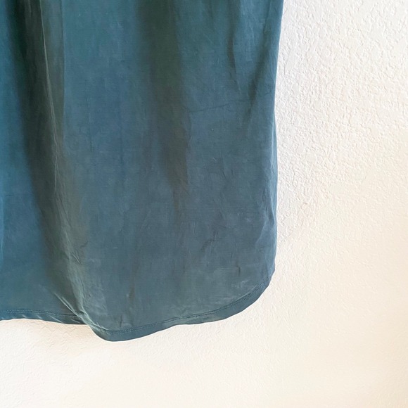 Anthropologie Dolan Left Coast Collection Teal Green V Neck Tunic Pocket Dress M - Picture 9 of 12